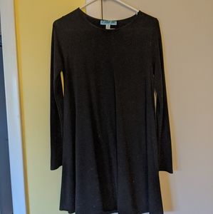 Black casual long sleeve dress
